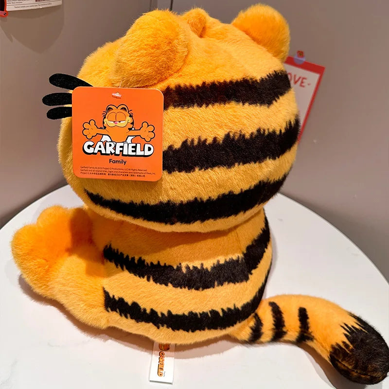 Miniso Garfield Plush Toy Funny Lazy Ginger Ugly Cat Stuffed Doll Anime Kitty Peluche Kittens Plushie  Animal Sofa Cushion Gift