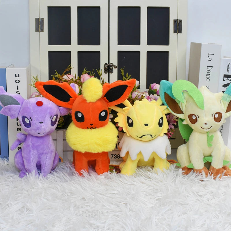 Pokemon Shiny Eevee Sylveon Flareon Vaporeon Espeon Umbreon Leafeon Glaceon Jolteon Plush Toys Cute Stuffed Peluche Dolls