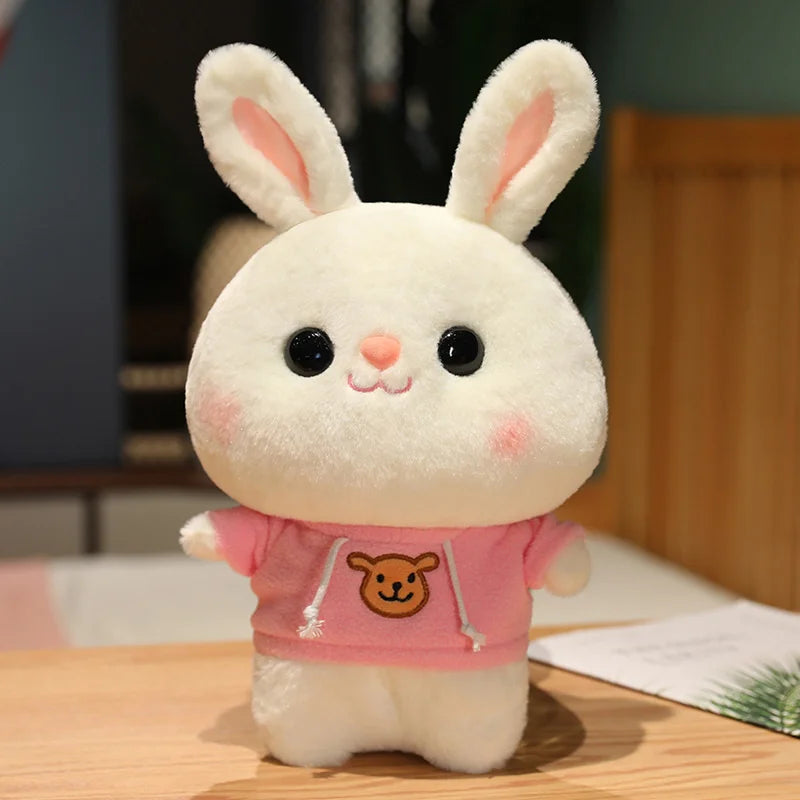 Soft Rabbit Lalafanfan Rabbit Cafe Girl Plush Toy Cute 30cm Kawaii Lalafanfan Doll Wearing Glasses Wearing Clothes Toys Gift