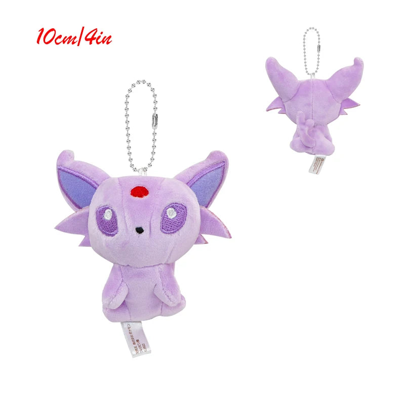 Pokemon Eevee Plush Toys Keychain Sylveon Espeon Jolteon Flareon Anime Glaceon Vaporeon Kawaii Peluche Dolls Pendants Gifts Kids