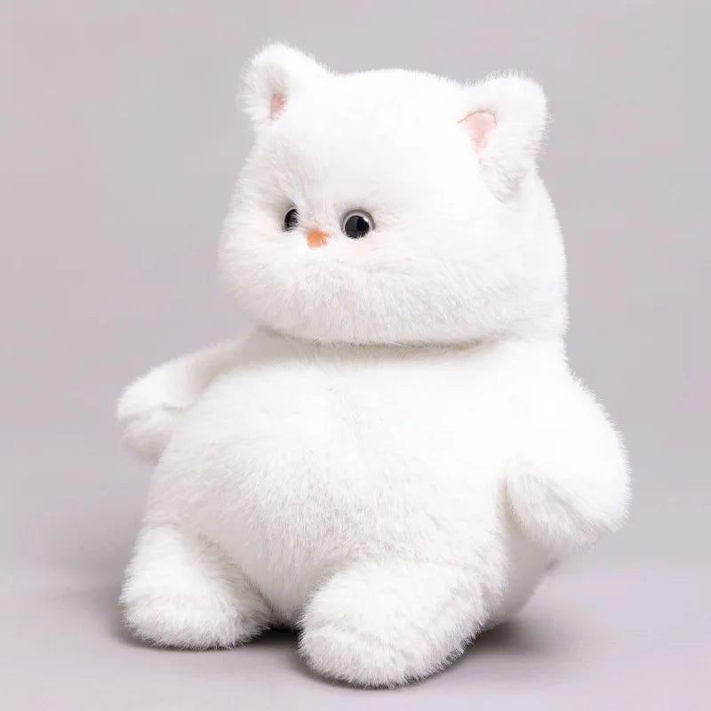 New Fat Cat Plush Toy Cute Chubby White Cat Doll Children Christmas Plush Toy Halloween Props Soft Stuffed Decoration Doll Gifts