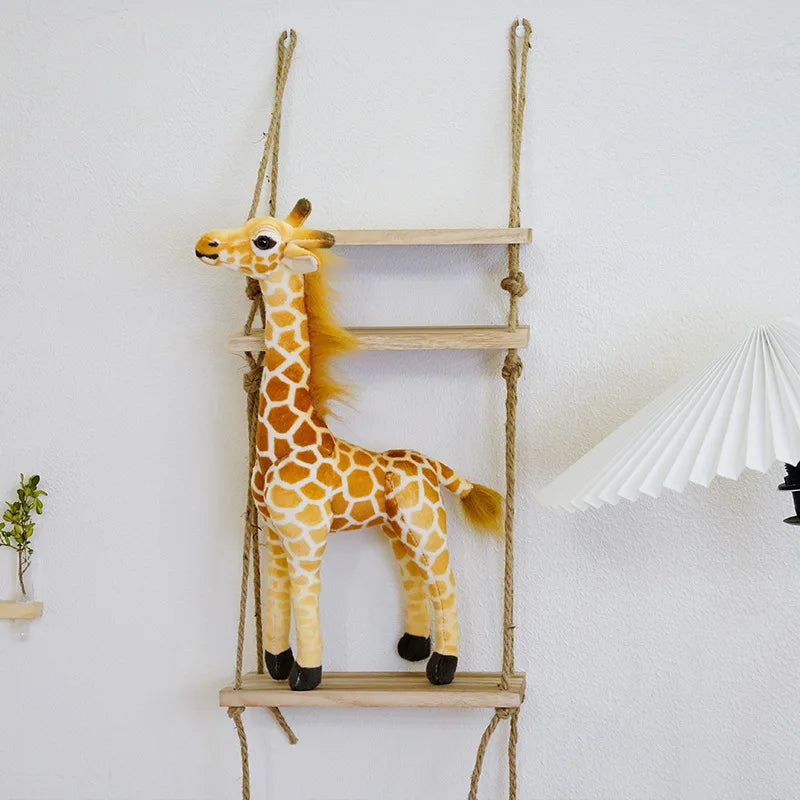 50-140cm High Quality Giant Real Life Giraffe Plush Toys Stuffed Animal Doll Soft Kids Children Baby Birthday Gifts Room Decor