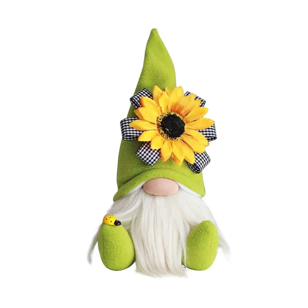 Sunflower Navia Bee Elf Gnome Bumblebee Striped Gnomes Scandinavian Home Dwarf Plush Beard Faceless Doll Window Desk Decor