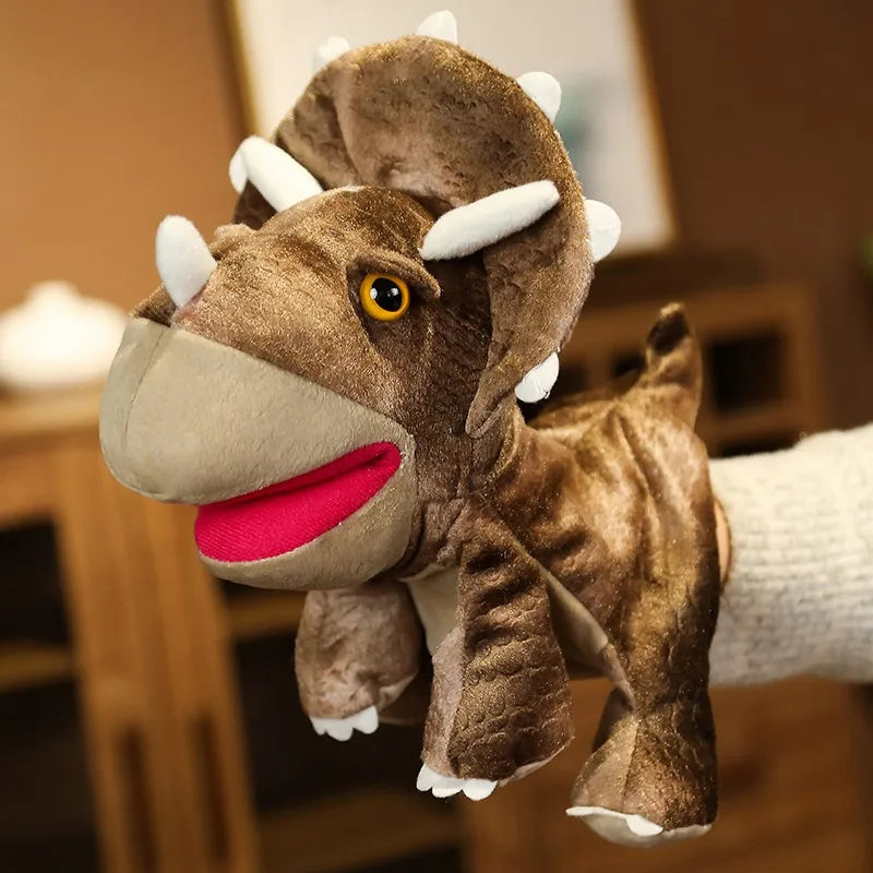 Stuffed Plush Dinosaur Toys Hand Finger Story Puppet Kawaii Dolls Educational Baby Toys Tyrannosaurus Rex Children Gift