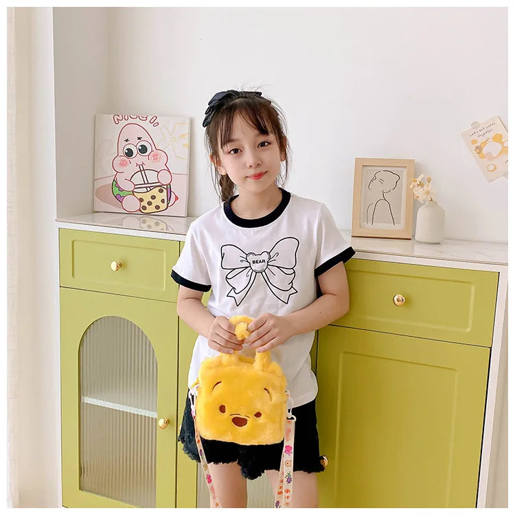 20cm Japanese Style Sanrio Plush Bag Cartoon Hand-held Children's Small Bag Cute Doll Girl Pendant Doll Bag Birthday Gift