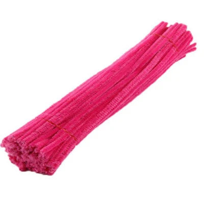 50/100pcs 30cm Chenille Stems Pipe Cleaners Kids Plush Educational Toy Colorful Pipe Cleaner Toys Handmade DIY Craft Supplies