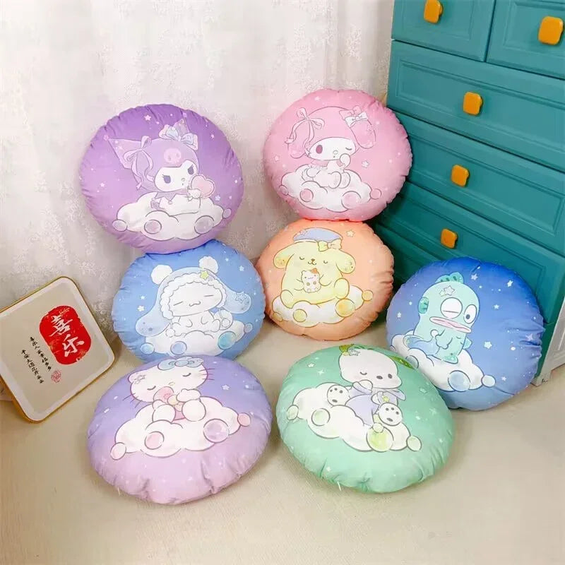 Sanrio Lovely Pillow My Melody Hello Kitty Cartoon Double-sided Printed Pilow Back Cushion Sofa Bed Home Decor Girl Washable