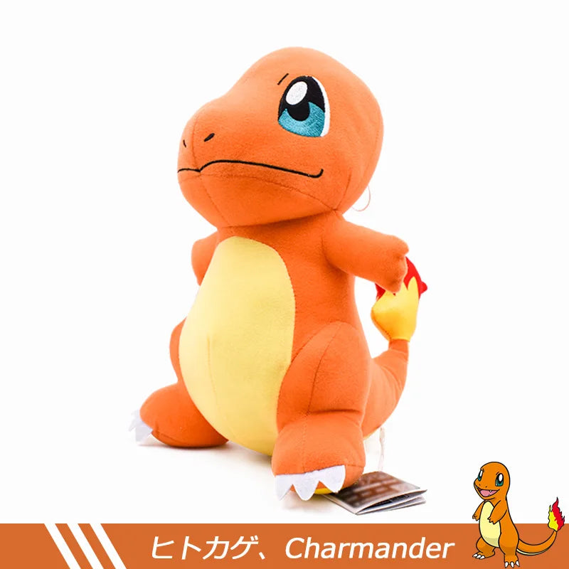 POKEMON Standing Flame Dragon Little Fire Dragon Evolution Version Flame Dragon Doll Plush Toy Pocket Monster Plush Toy Children