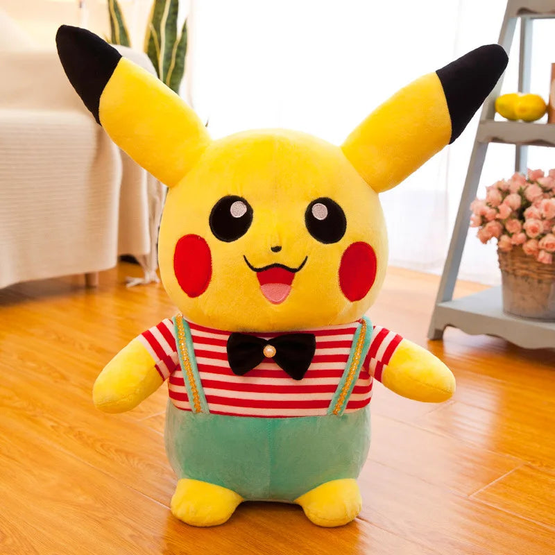 Pikachu Pillow Couple Strap Pants Doll Pokemon Large Plush Toy Cartoon Cute Children Toys Stuffed Plushies Doll Pillow