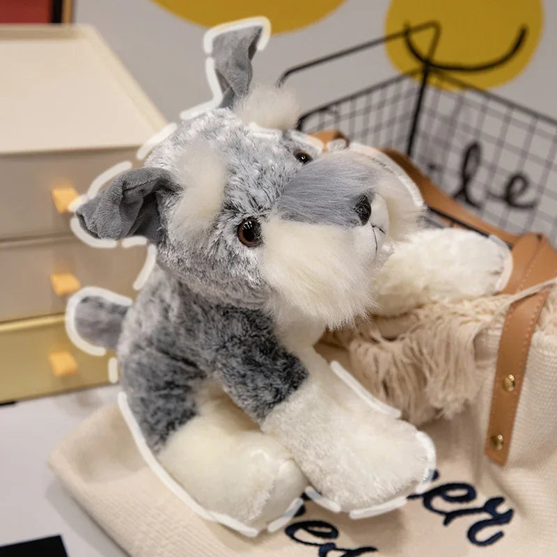 Cute Plush Dog Toy High Quality White Schnauzer Doll About 22/30/40cm Plush Birthday Gift