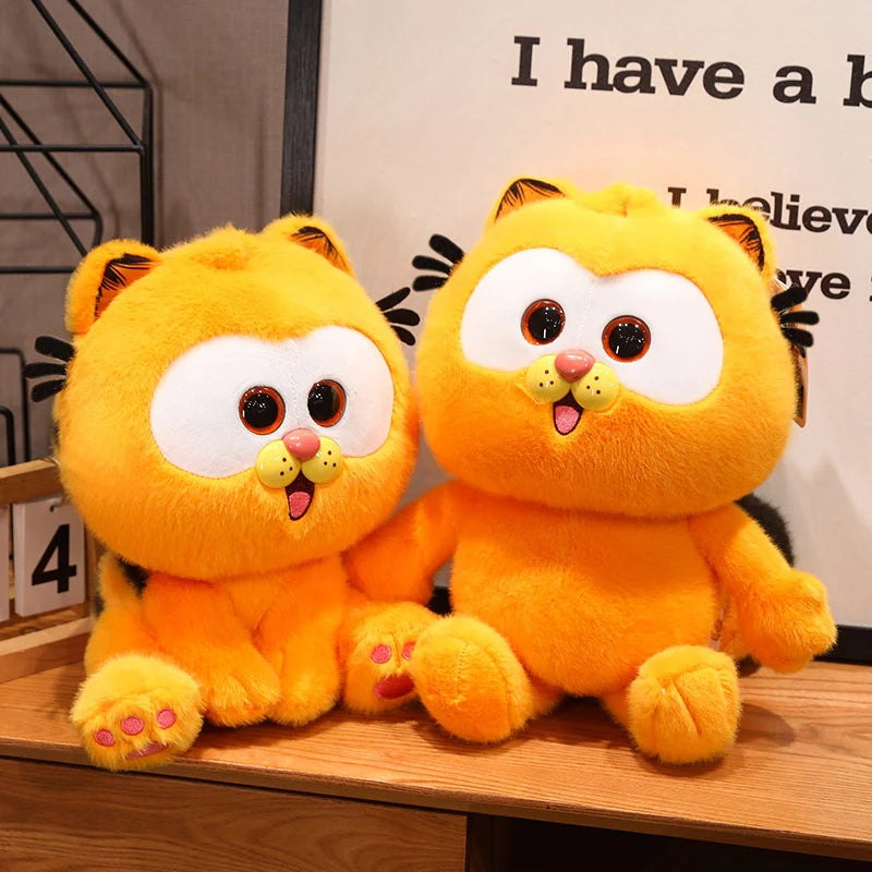 MINISO Garfield Plush Lazy Cat Pendant Stuffed Doll Anime Kitty Toys Bag Pendant Keychain Cute Home Decor Xmas Kid Gifts