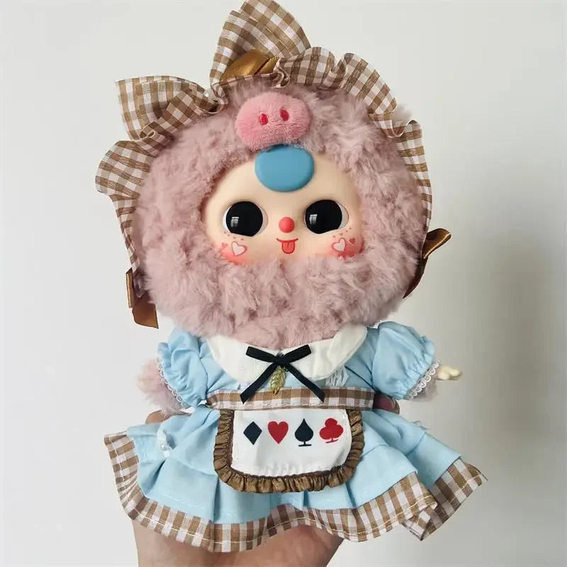 For Baby Three V3/20CM Cotton Doll Plush Doll Replacement Outfit Lolita Maid Dress Playing House Accessories for labubu dress