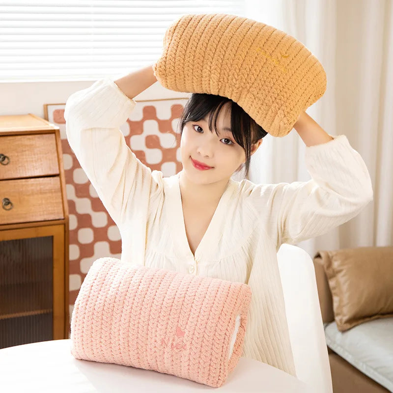 Ins Colorful Pillow Handwarmer Plush Toys Kawaii Plush Doll Soft Stuffed Sofa Bed Office Cushion For Kids Girls Birthday Gift