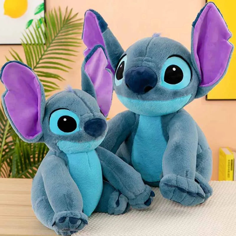 45/60cm Disney Stitch Plush Toy Doll Anime Stitch Sitting Stitch Cartoon Stuffed Doll Children's Comforting Pillow Kids Gifts