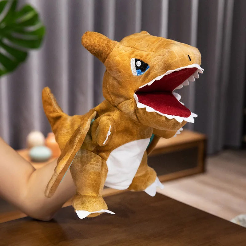 Stuffed Plush Dinosaur Toys Hand Finger Story Puppet Kawaii Dolls Educational Baby Toys Tyrannosaurus Rex Children Gift