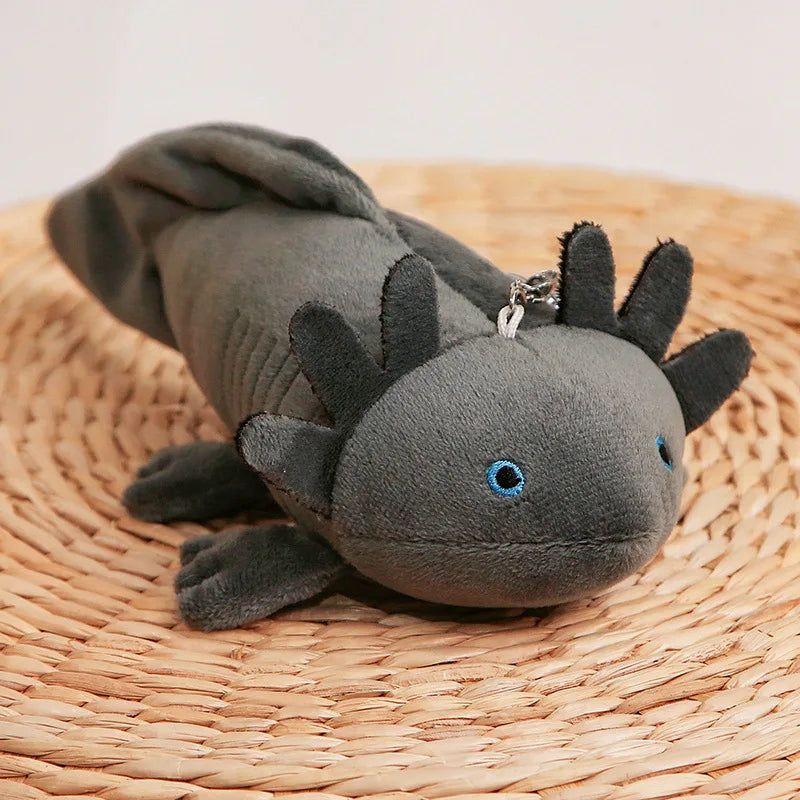 23CM Cartoon Salamander Plush Pendant Doll Kawaii Ambystoma mexicanum Axolotl Animal Stuffed Soft Toys Bag Keychain Decor