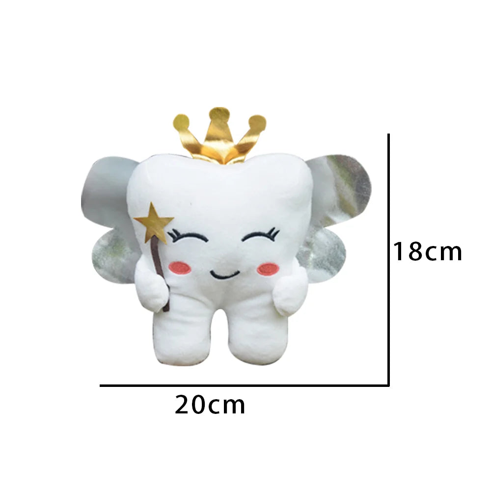 TreasuringU Tooth Fairy Plush Toys Cartoon Soft Stuffed Tooth Dolls Cute Car House Pillow Birthday Gift for Children Kids