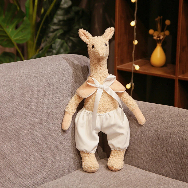 INS Kawaii Animal Baby Bedroom Accompanying Dolls Cute Giraffe Plush Toys For Children Stuffed Alpaca Doll for Kids Comfort Toys