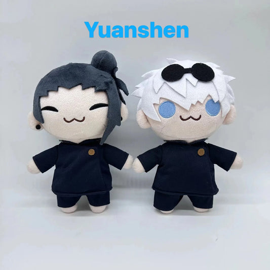 20cm New style Anime Jujutsu Kaisen Satoru Gojo Geto Suguru Q Version Action Figures Plush Doll Toy Sofa decoration Gifts