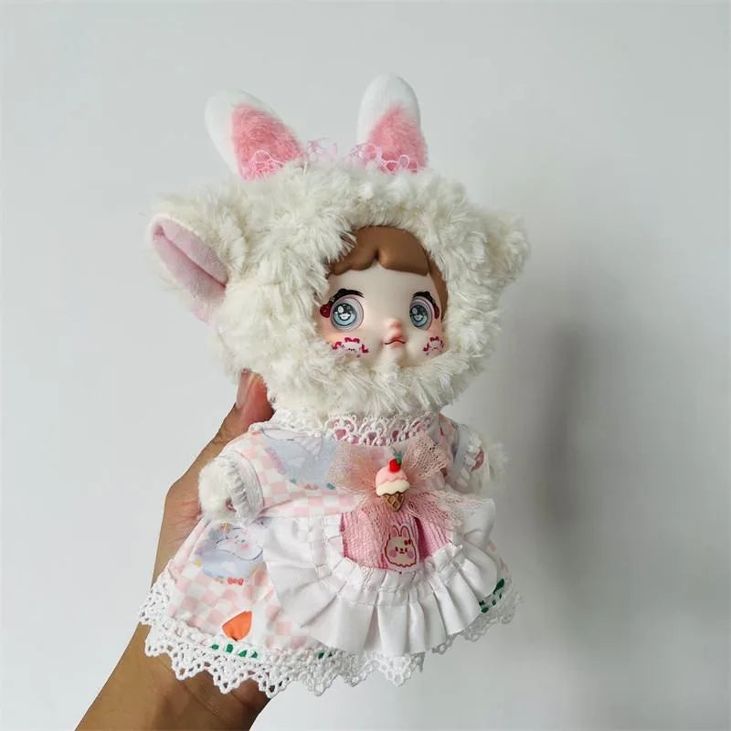 20Cm cotton doll clothes college style suit for or Nommi doll rechange cute baby clothes skirt (no doll)