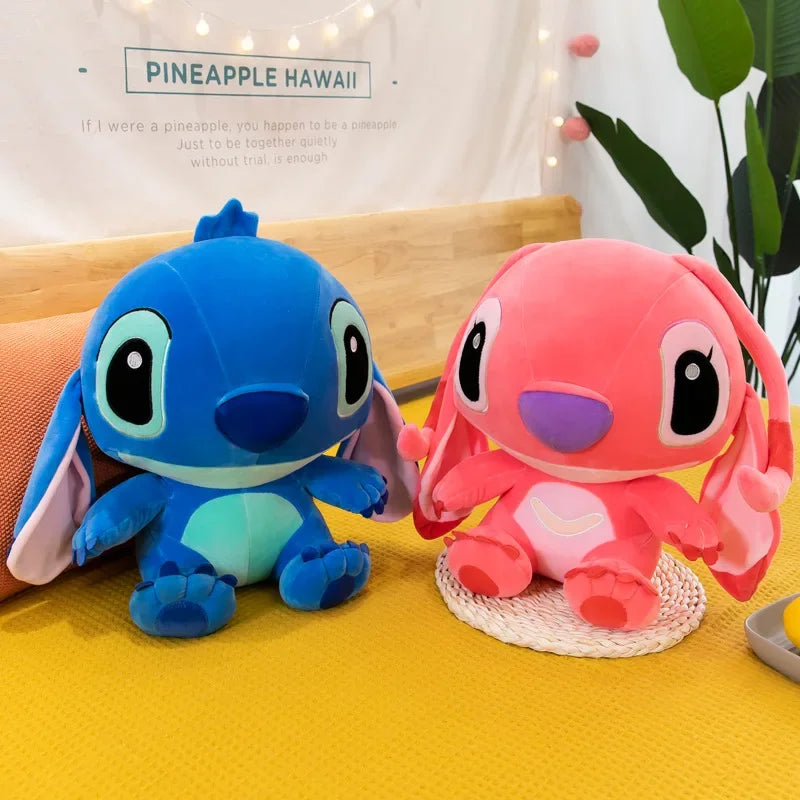 Giant Disney Lilo & Stitch Couple Plush Models Cartoon Stitch Stuffed Plush Anime Plush Baby Toys Stitch Toy Kawaii Kids Gift