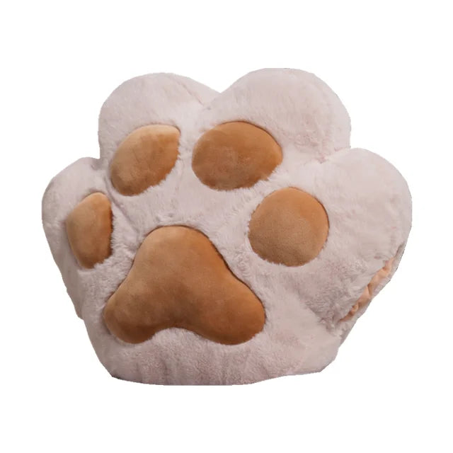 Kawaii Animal Bear Paw Pillow Cute Stuffed Cat Paw Hand Warmer Plush Blanket Home Chair Decor Children Gift