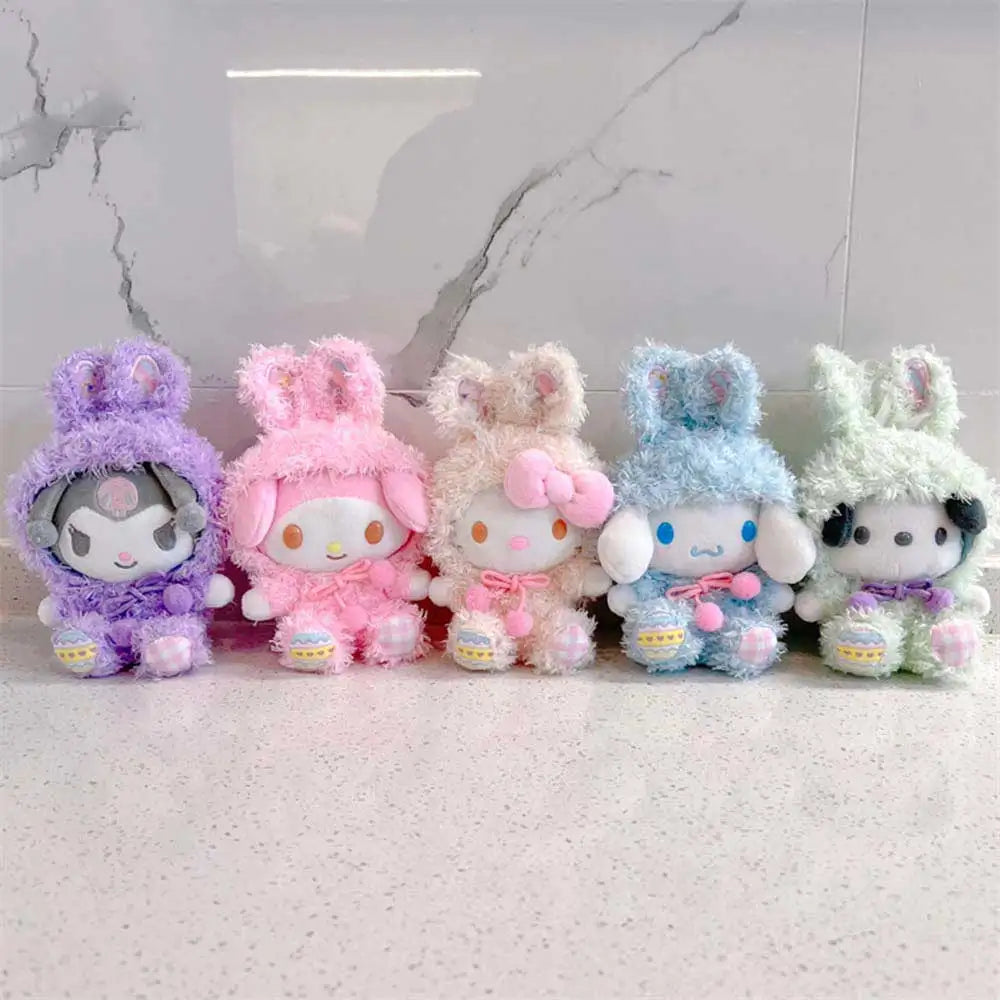 Kawaii 30cm Sanrio Anime Plush Toys Cute Cinnamoroll My Melody Kuromi Hello Kitty Plushie Doll Home Decor Children Gift