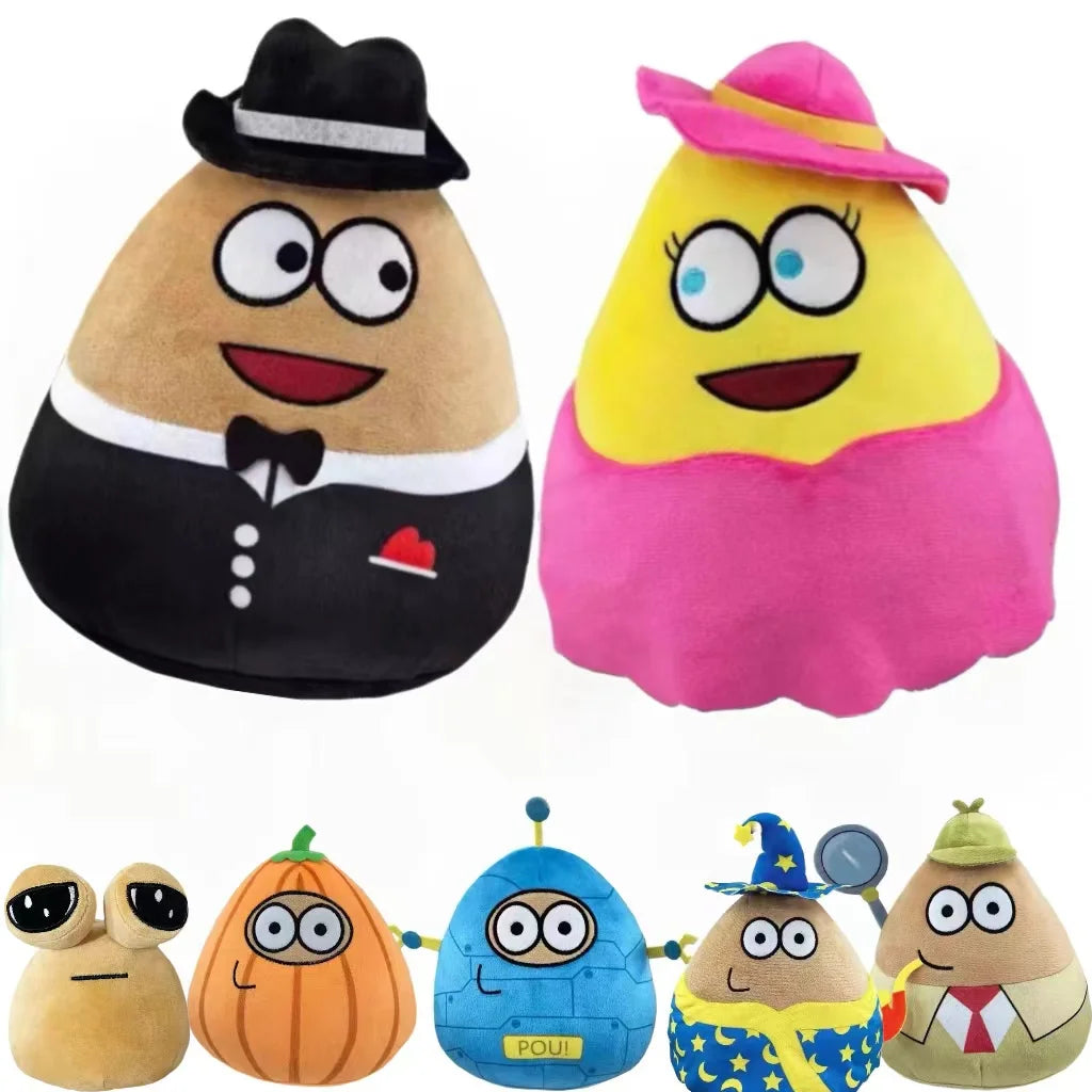 NEW 22CM Game My Pet Alien Pou Plush Toy Furdiburb Emotion Alien Plushie Stuffed Animal Pou Doll