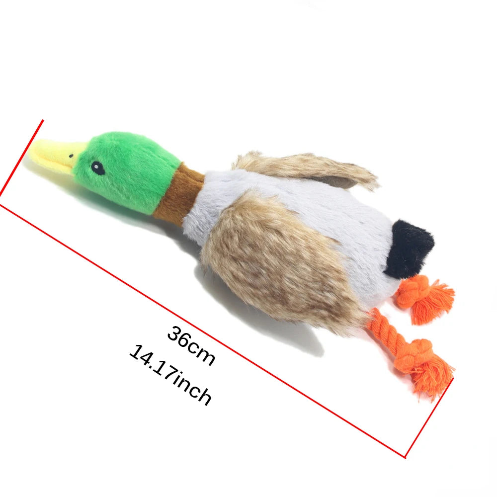 Plush Duck Sound Toy for Teething Dogs - Provides Hours of Fun and Soothing Comfort, Pet Interactive Grinding Teeth Squeaky Toy