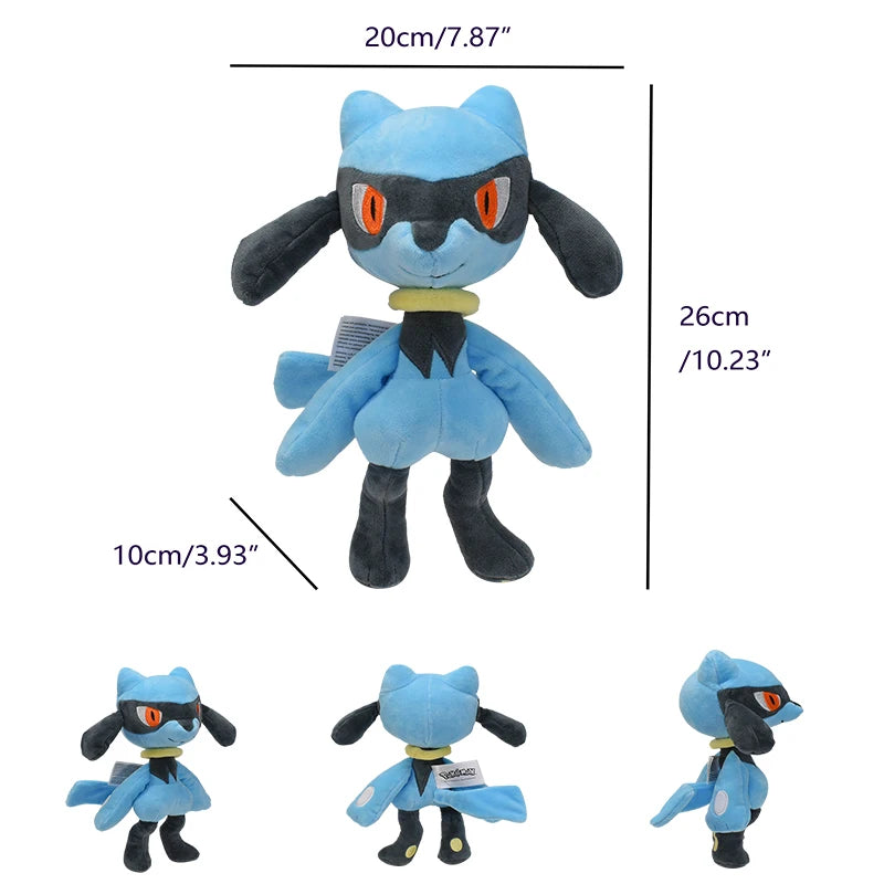 Lucario Pokemon Peluche Plush Toy Anime Shiny Lucario Mega Lucario Soft Stuffed Doll Birthday Gift