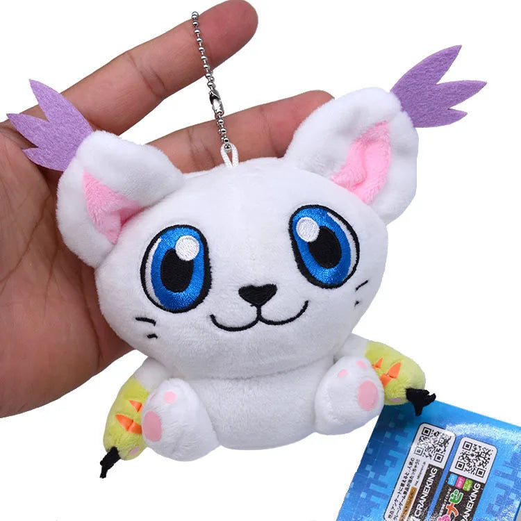 Bandai Digimon Adventure Kawaii Tailmon Gomamon Patamon Piyomon Agumon Tentomon Doll Cute Pendant Toy Collectible Ornament Gift