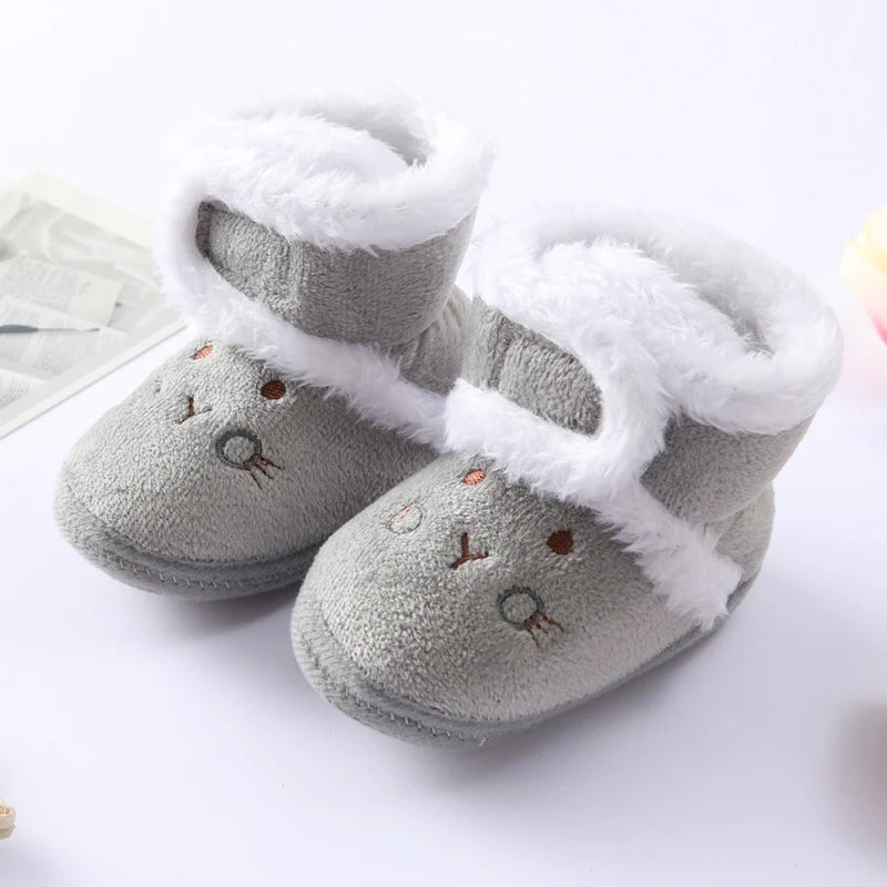 Winter Snow Baby Boots Newborn Warm Booties Soft Sole First Walkers Shoes for Baby Girls Boys Infant Shoes Toddler 0-18Months