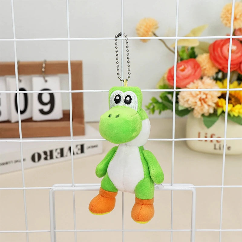 Kawaii Mario Luigi Plush Toys Keychain Koopa Troopa Bob-omb Yoshi Shy Guy Toad Triple Banana Anime Stuffed Peluche Dolls Pendant