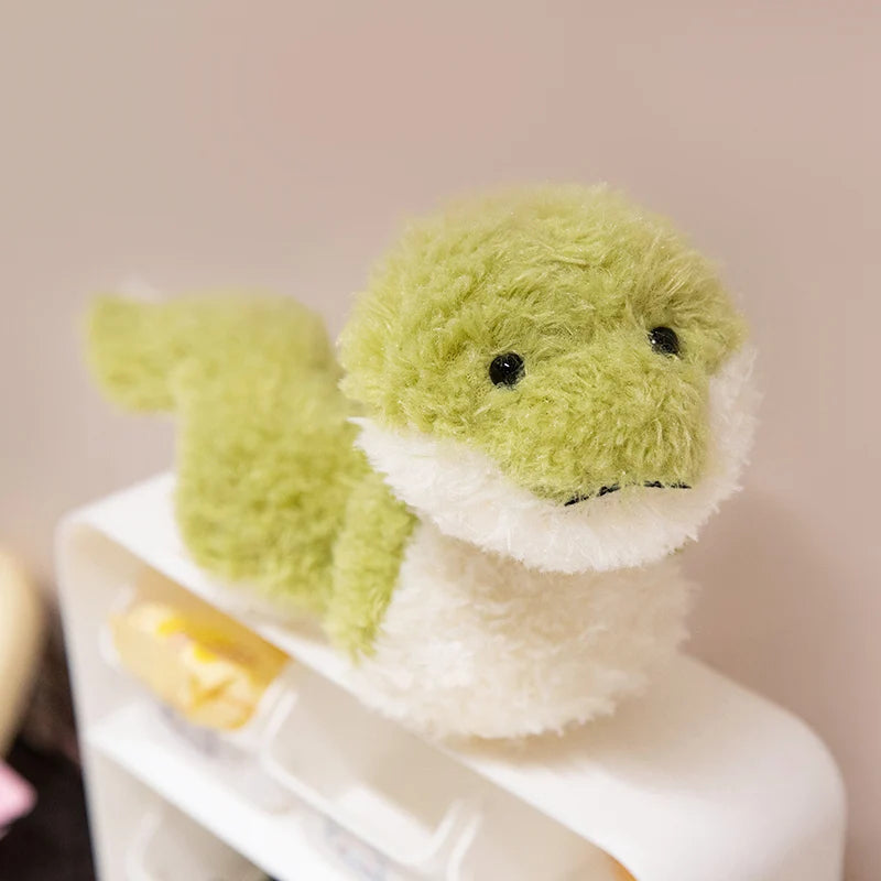 Kawaii Hot Sale Fluffy Cartoon Soft Snake Plush Doll Green Small Snake Plush Toy Decoration Bedroom Sofa Gift For Friends