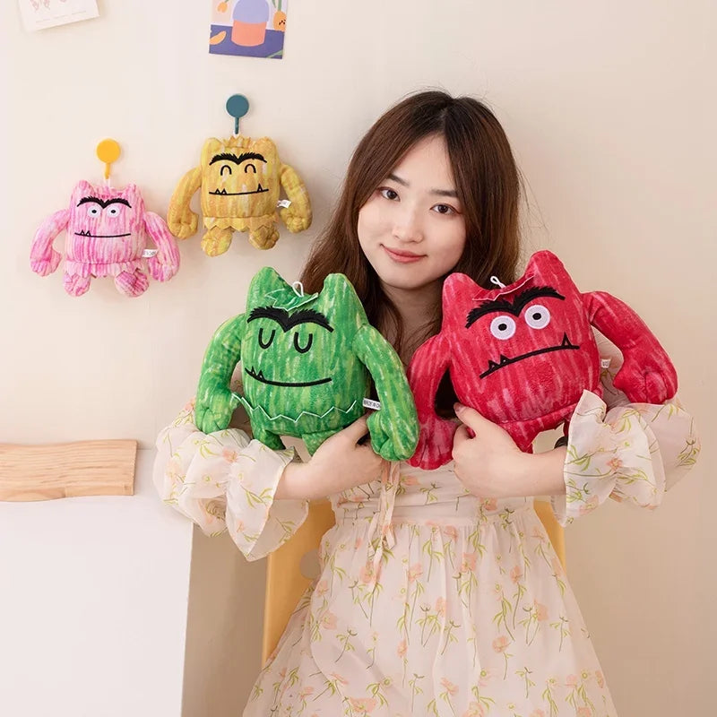 Cartoon The Color Monster Plush Kawaii Toys Children Early Education Plushie Stuffed Doll For Kids Birthday Christmas Gifts