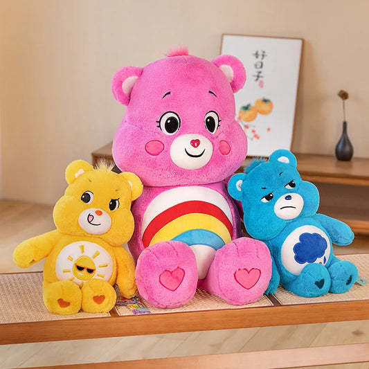 90CM Giant Care Bears Plush Toys Teddy Bear Stuffed Doll Rainbow Bears Peluche  Kawaii Room Decor Lovely Bear Birthday Gifts