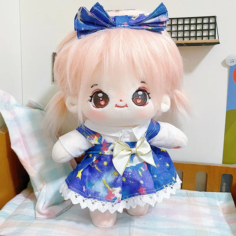 20cm IDol Doll Anime Plush Cotton Dolls with Clothes Cute Stuffed Star Figure Doll Toys Plushies Toys Fans Collection Gifts