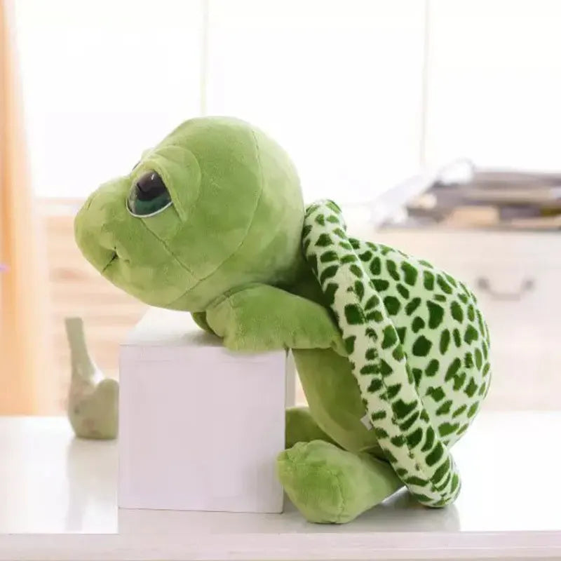 20CM Super Cute Kawaii Big Eyes Green Turtle Plush Animal Toys Birthday Gift for Girls and Children