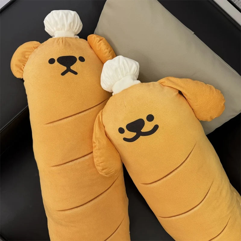 Cute Cartoon Bread Dog Plush Toys Kawaii Long Animal Pillow Stuffed Doll Bed Cushion Room Decor For Kid Birthday Xmas Gifts