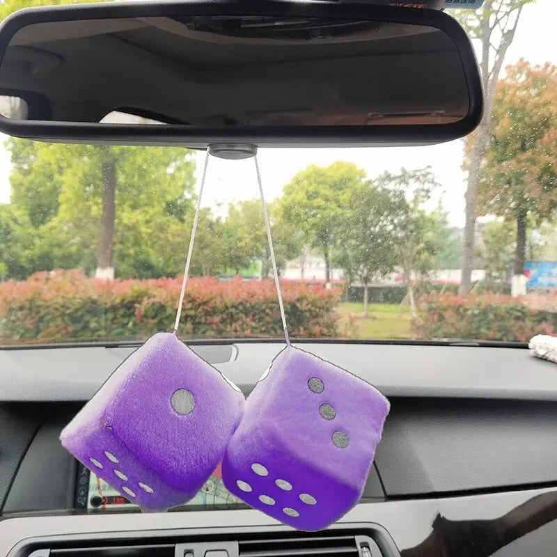 Car Pendant Children'S Digital Toys Fun Plush Dice Puzzle Simulation Points Color Pendant Six Color Numbers Sponge Square Dice