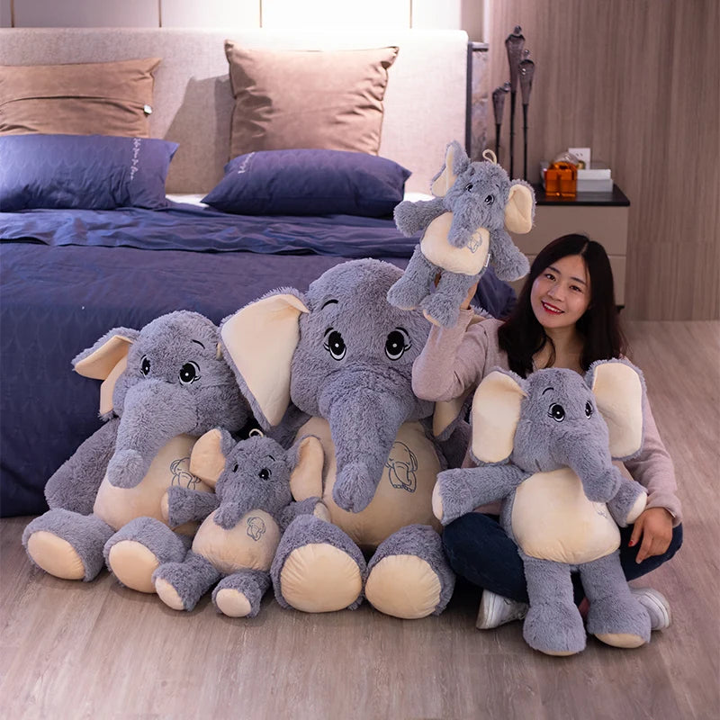 38-68cm Cartoon purple Elephant Plush Toy Soft Animal Decoation Gifts toys For Girl Baby Appease Doll