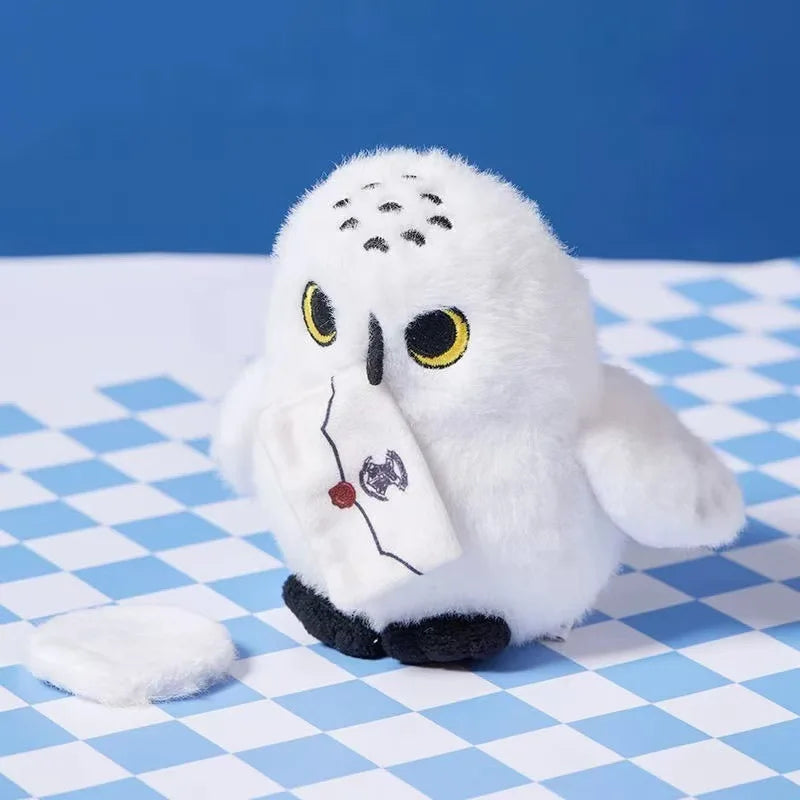 Cartoon Hedwig Owl Plush Toys Soft Stuffed Animals Plushie Toys Shoulder Decor Fun Toy Boys Girls Birthday Gifts