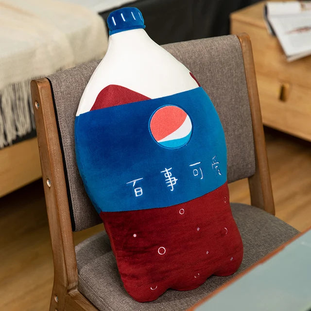 1pc 55cm Simulation Carbonated Drink Plush Pillow Funny Sprite Cola Fanta Soda Soft Stuffed Cartoon Doll Back Cushion Nice Gift