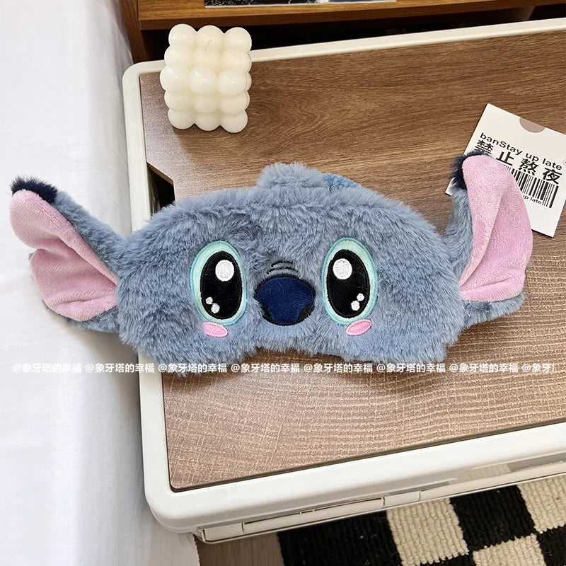 Disney Dumbo Pooh Bear Sleeping Eyepatch Stitch Sullivan Plush Eye Patch Girl Alien Lotso Shading Eye Mask Travel Rest Eyepatch