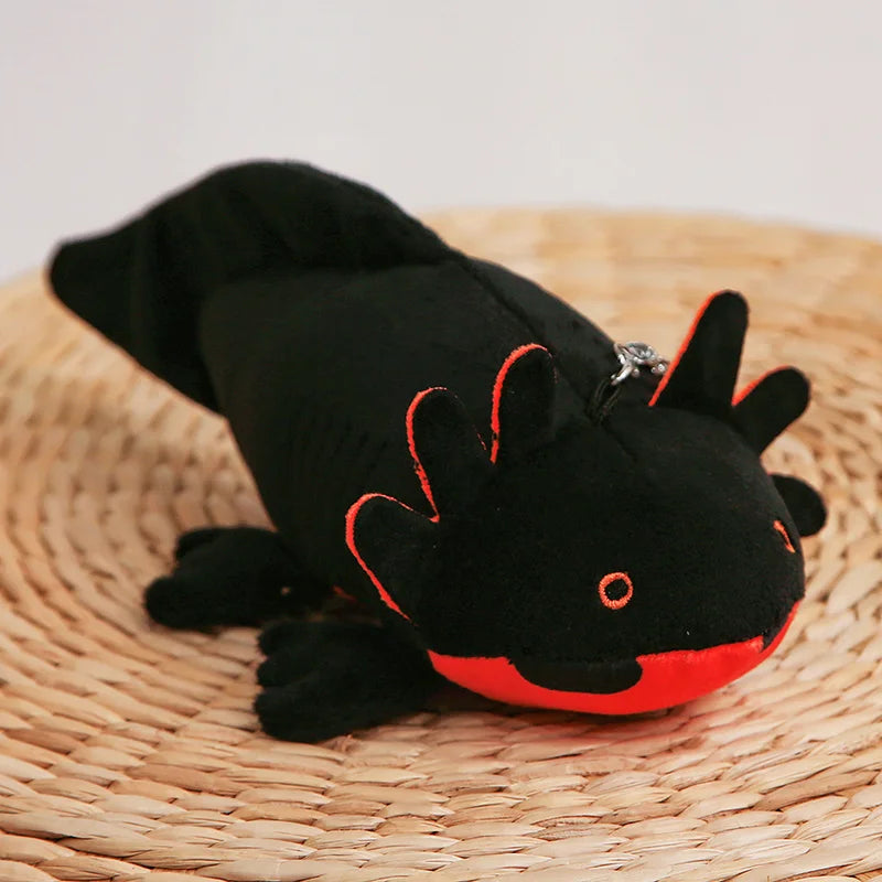 23CM Cartoon Salamander Plush Pendant Doll Kawaii Ambystoma mexicanum Axolotl Animal Stuffed Soft Toys Bag Keychain Decor