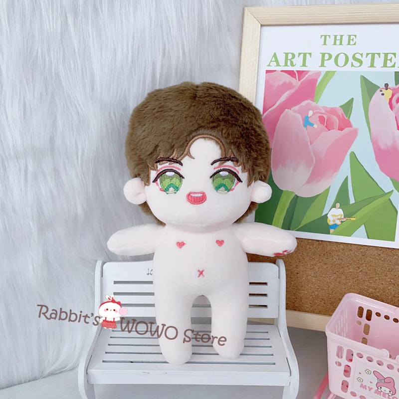 20cm IDol Doll Plush Star Dolls Cute Stuffed Dressing Figure Toys Cotton Doll Plushies Toys Fans Collection Gift Children Gifts