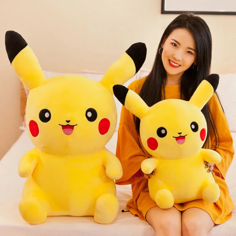 60cm Pikachu Plush Toys Big Size Pokemon Plushies Stuffed Animals Doll Cute Pikachu Pillows Dolls Children's Birthday Gifts