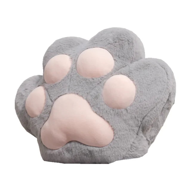 Kawaii Animal Bear Paw Pillow Cute Stuffed Cat Paw Hand Warmer Plush Blanket Home Chair Decor Children Gift