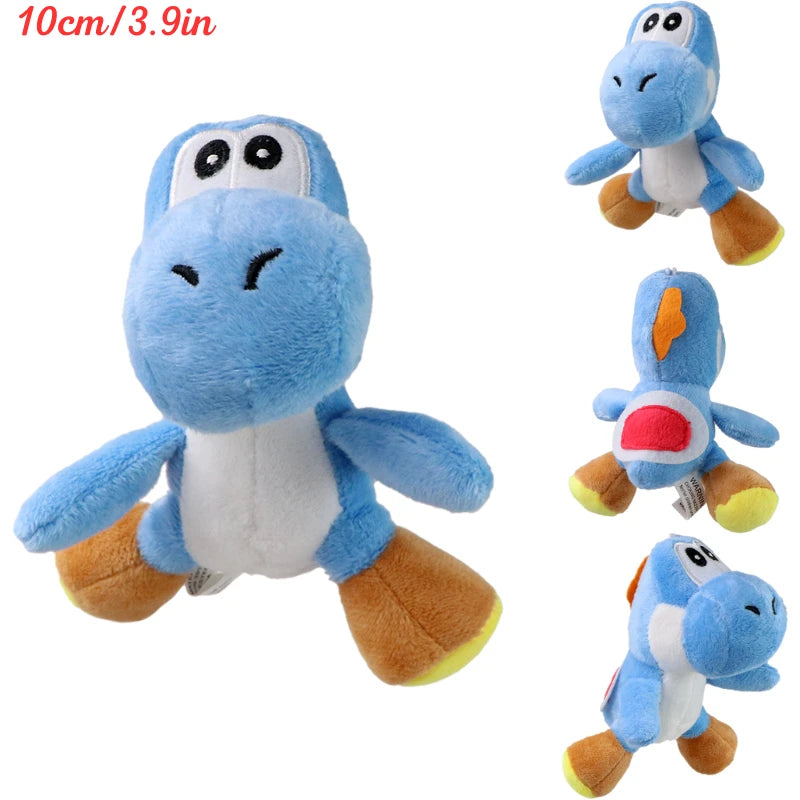 Kawaii Mario Bros Super Star Green Yoshi Mushroom Plush Keychain Cute Anime Triple Bananas Mario Luigi Hat Peluche Dolls Pendant