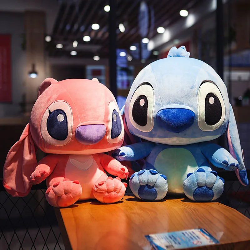 Big Size Disney Lilo & Stitch Couple Plush Models Stitch Stuffed Plush Dolls Anime Plushs Baby Toys Disney Toy Kawaii Kids Gift